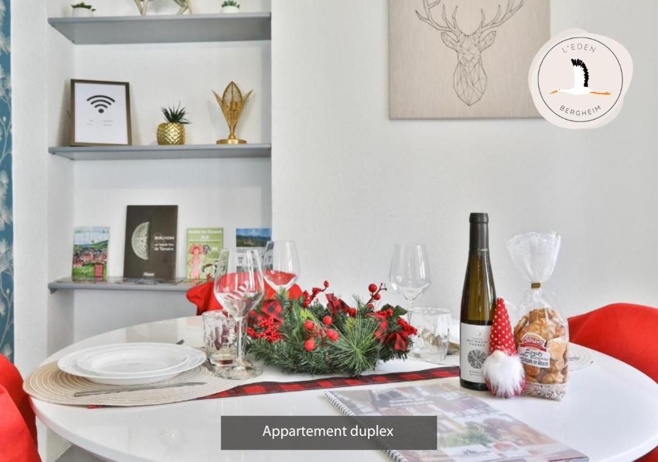 Appartements Duplex 3 Et 4 Personnes - Climatisation - Village Elu Parmi Les "Plus Beaux Villages De France" - Route Des Vins - Centre Alsace Bergheim Exteriör bild