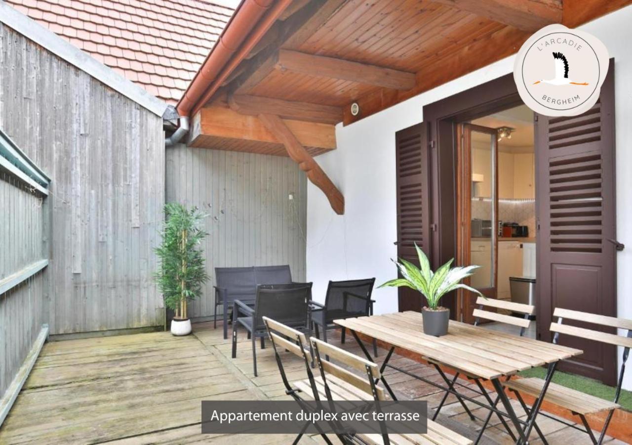 Appartements Duplex 3 Et 4 Personnes - Climatisation - Village Elu Parmi Les "Plus Beaux Villages De France" - Route Des Vins - Centre Alsace Bergheim Exteriör bild