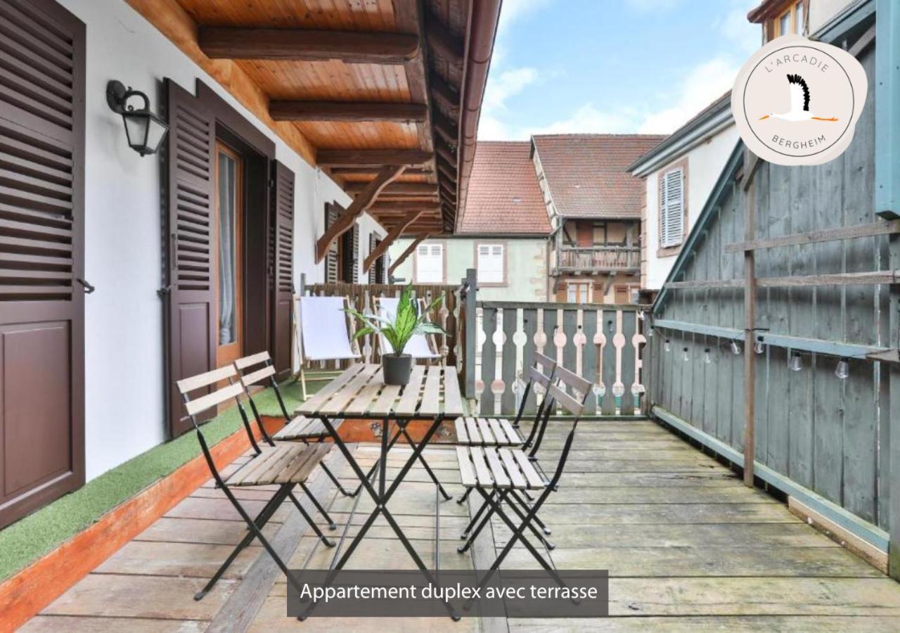 Appartements Duplex 3 Et 4 Personnes - Climatisation - Village Elu Parmi Les "Plus Beaux Villages De France" - Route Des Vins - Centre Alsace Bergheim Exteriör bild