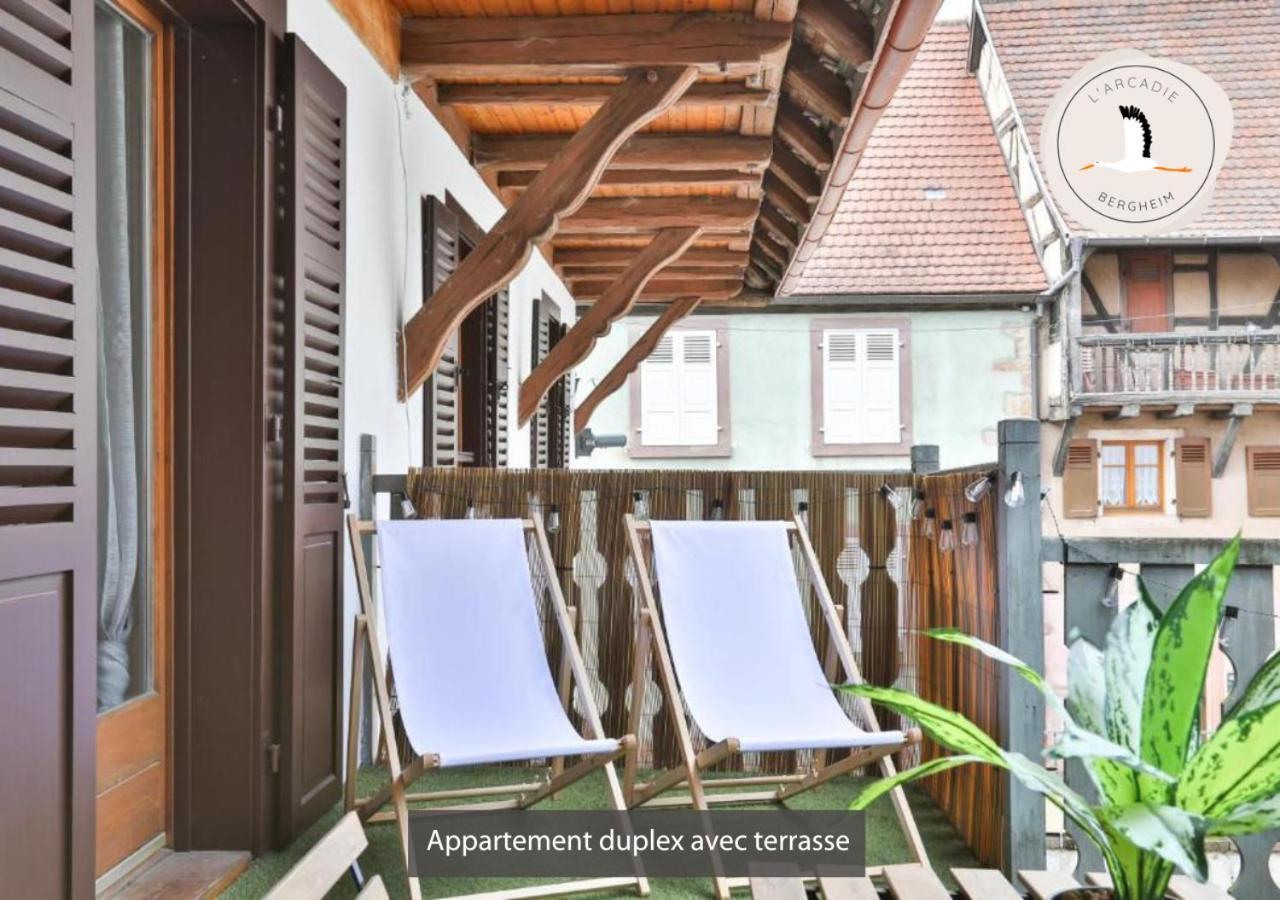 Appartements Duplex 3 Et 4 Personnes - Climatisation - Village Elu Parmi Les "Plus Beaux Villages De France" - Route Des Vins - Centre Alsace Bergheim Exteriör bild