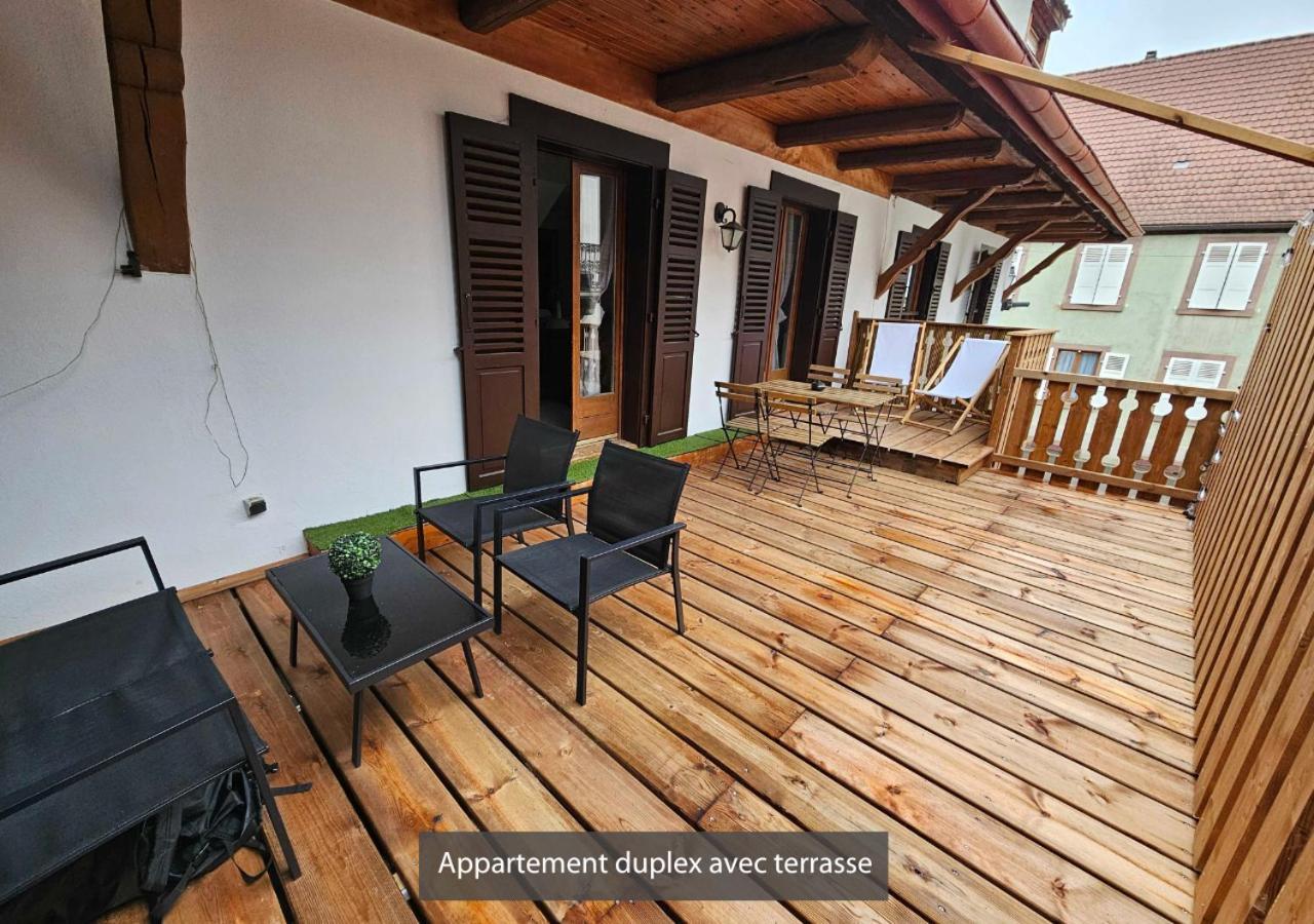Appartements Duplex 3 Et 4 Personnes - Climatisation - Village Elu Parmi Les "Plus Beaux Villages De France" - Route Des Vins - Centre Alsace Bergheim Exteriör bild